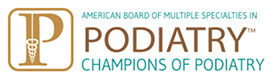 American board of multiple specialties in podiatry logo